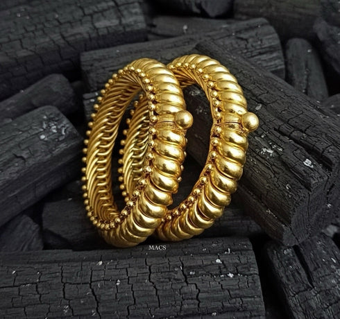925 pure silver gold plated sutlada kada, Indian traditional bangles