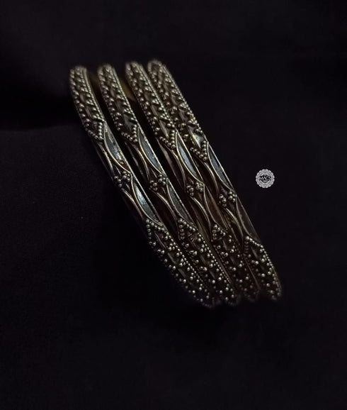 925 sterling silver bangles, Pure Silver Rava Kada, Intricate Rawa Work Bangles