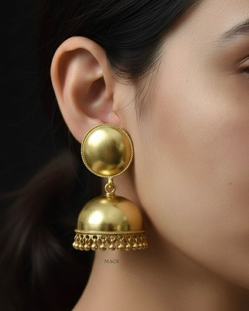 Gold plated Silver Jhumka