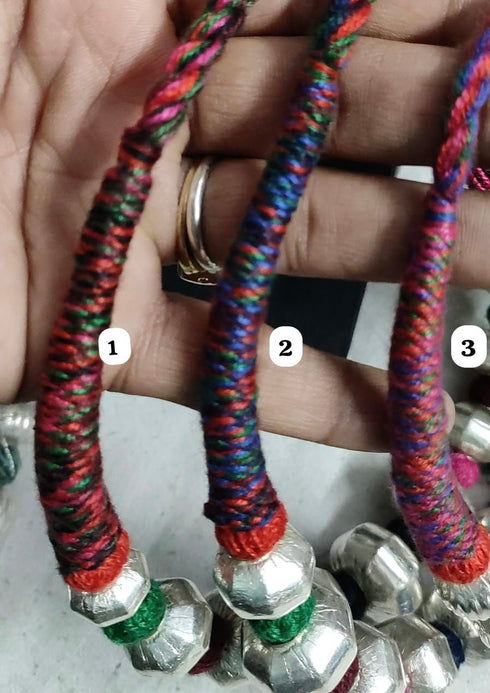 Multicolor Wax Bead Necklace (oversized beads)