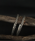 925 silver twisted bangle set in braided rope design