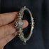 925 Silver Pink Kemp Bangle (Size 2.8)