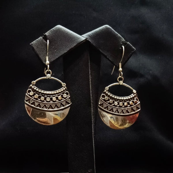 925 Silver Rawa Work Earrings, Pure Silver Earrings For Women, 925 Classic Rava Daily wear Earrings