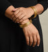 Gold plated Plain Bangles Set (2.6)