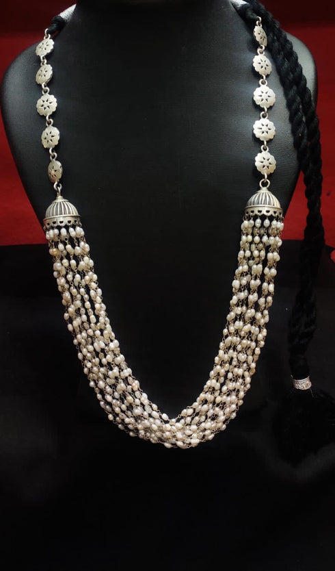 Silver Pearl Necklace