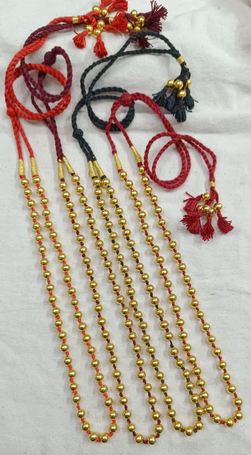 Single Line Round Gold Necklace