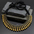 925 gold plated silver black thread necklace with round balls