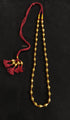 Single Line Gold Dholki Necklace