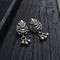 925 Silver Lotus Drop Earrings