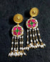 Kundan Gold Pearl Earrings