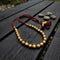 Gold plated Wax Carved Short Necklace