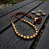 Gold plated Wax Carved Short Necklace