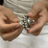 Pure silver vintage adjustable ring