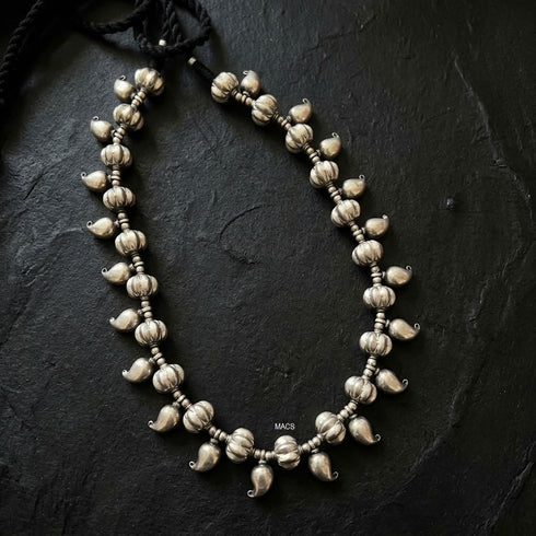Vintage Jumbo Silver Mango Necklace
