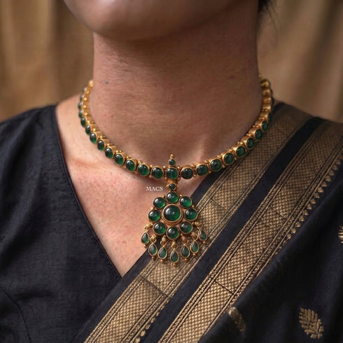 925 Gold Kemp Attigai Necklace (pre-order)
