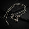 925 Silver beads minimal anklet (pair)