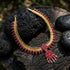 Pre Order Gold plated Pink Kemp stone attigai