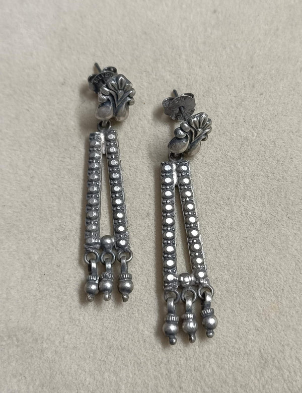 Silver Drop Earrings