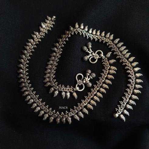 925 Silver Statement anklet (pair)