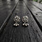 925 Silver Peacock Drop Earrings