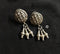 925 Silver Stud Drop Earrings