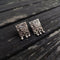 925 Silver Stud Drop Earrings