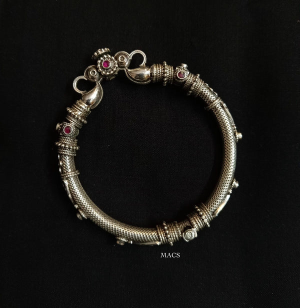 925 Silver Stone Bangle (Size 2.8)