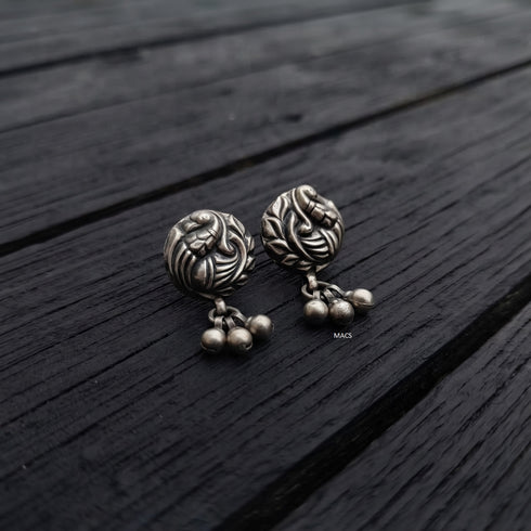 925 Silver Stud Drop Earrings