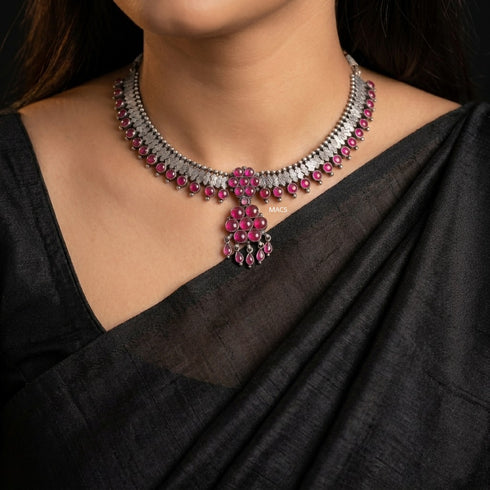 Pre Order 925 Pink Kempu Stone Attigai
