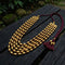 Gold Dholki 5 line Necklace