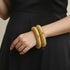 925 pure silver Goldplated Sutlada kada bangle on wrist