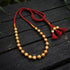 Gold plated Wax Carved Short Necklace