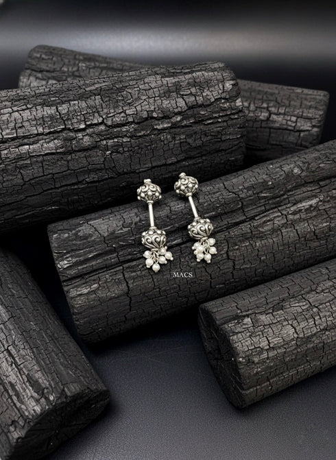 Pearl bugadi koppu earrings