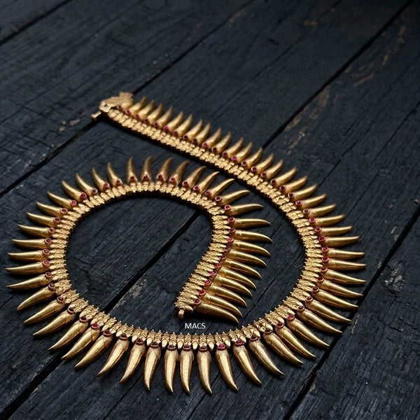 925 Gold plated Mullamottu Necklace Set