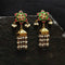 925 Kundan Flower Pearl Jhumka