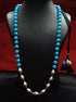 Dholki Blue Beads Necklace