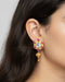 925 Pink Kundan Earrings