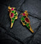 Gold Plated Kundan Parrot Studs