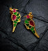 Gold Plated Kundan Parrot Studs