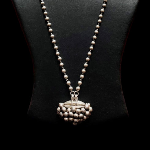 925 silver ghungaroo pendant necklace