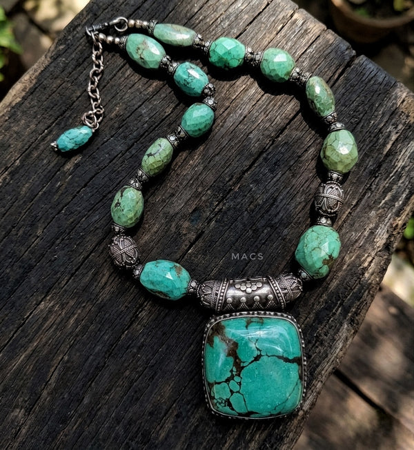 Turquoise 925 Silver necklace