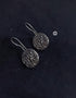 925 Coin Script Earrings