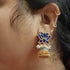 Blue Lotus Gold plated jhumka