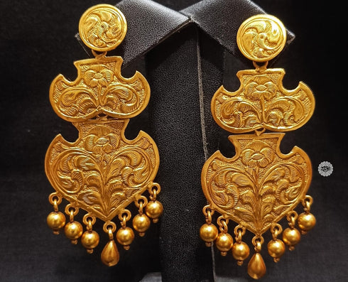 925 Gold plated Statement Earrings