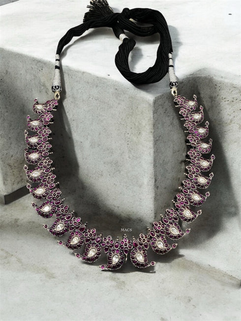 Pink Mango Kemp-Kundan Necklace (pre order)