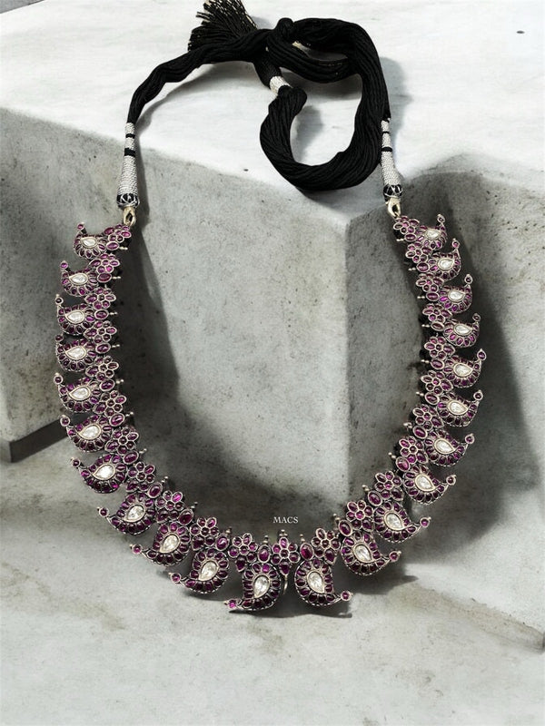 Pink Mango Kemp-Kundan Necklace (pre order)
