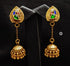 Peacock Kundan Goldplated Jhumka
