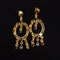 Gold plated Multi Stone Earrings