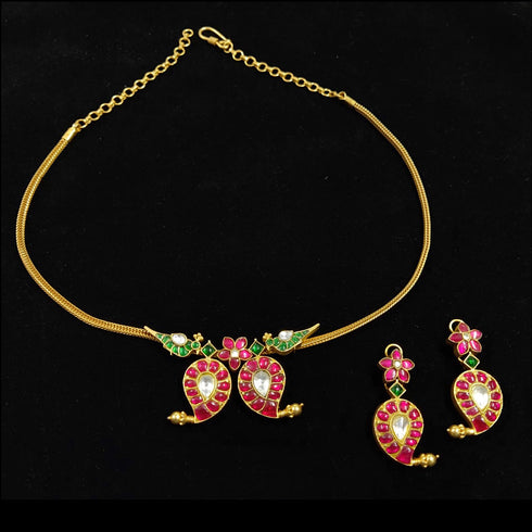 Jadau Kundan Mango Necklace