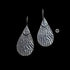 925 hammered hook earrings